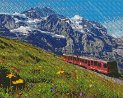 Swiss Train Diamond Paintings