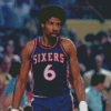 The Basketballer Julius Erving Diamond Paintings