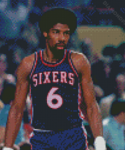 The Basketballer Julius Erving Diamond Paintings