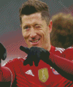 The Footballer Player Robert Lewandowski Diamond Paintings