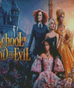 The School For Good And Evil Movie Poster Diamond Paintings