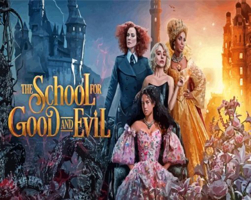 The School For Good And Evil Movie Poster Diamond Paintings