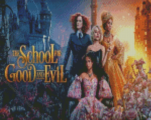 The School For Good And Evil Movie Poster Diamond Paintings