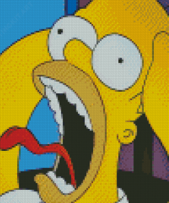 The Simpsons Homer Screaming Diamond Paintings