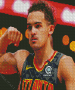 Trae Young Atlanta Hawks Player Diamond Paintings