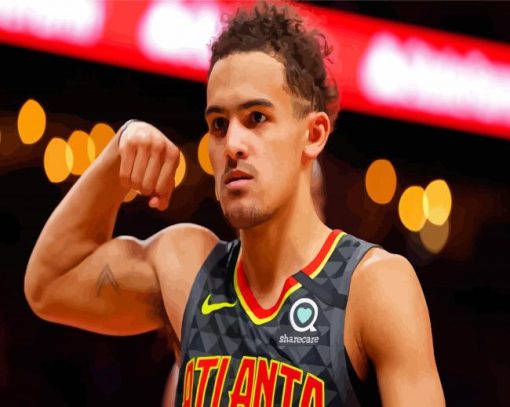 Trae Young Atlanta Hawks Player Diamond Paintings