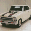 White Chevy 2 Nova Diamond Paintings