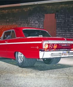 1964 Imapala Red Car Diamond Paintings