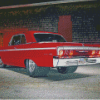 1964 Imapala Red Car Diamond Paintings