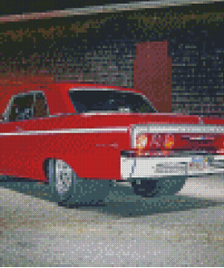 1964 Imapala Red Car Diamond Paintings