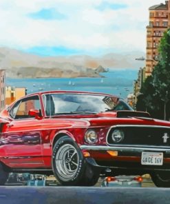 1969 Ford Mustang Fastback Classic Car Diamond Paintings