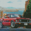 1969 Ford Mustang Fastback Classic Car Diamond Paintings