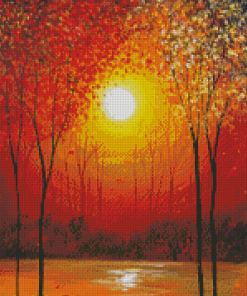 Autumn Sunset Art Diamond Paintings