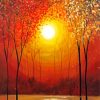 Autumn Sunset Art Diamond Paintings