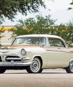 Beige 1956 Dodge Car Diamond Paintings