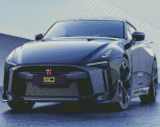 Black GTR35 Car Diamond Paintings