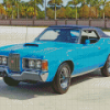 Blue 1972 Cougar Car Diamond Paintings