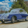 Blue Porsche 356 Car Diamond Paintings