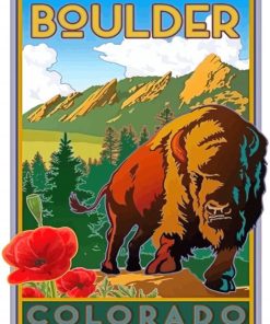 Boulder Colorado Poster Diamond Paintings