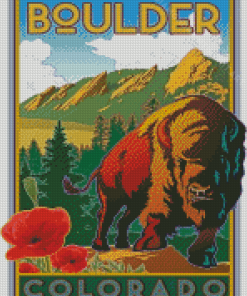 Boulder Colorado Poster Diamond Paintings