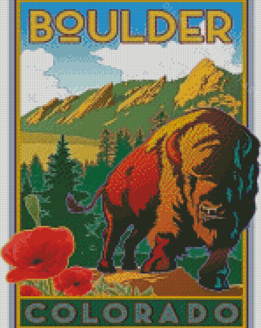 Boulder Colorado Poster Diamond Paintings