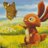 Butterfly And Bunny Diamond Paintings