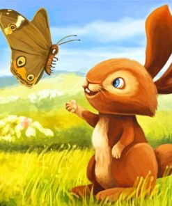 Butterfly And Bunny Diamond Paintings