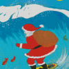 Christmas Surfing Santa Diamond Paintings