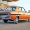 Classic Gold Ford Xw Falcon Car Diamond Paintings