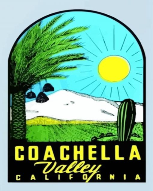 Coachella Valley California Poster Diamond Paintings