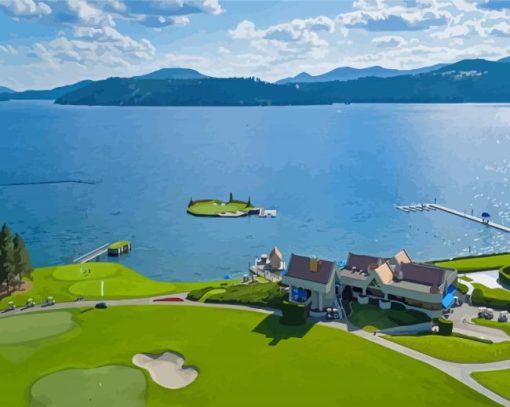 Coeur Dalene Golf Resort Diamond Paintings