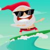 Cool Surfing Santa Diamond Paintings