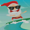 Cool Surfing Santa Diamond Paintings