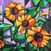 Cubist Sunflowers Diamond Paintings