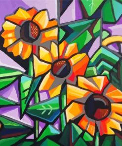 Cubist Sunflowers Diamond Paintings