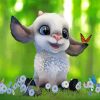 Cute Lamb And Buttefly Diamond Paintings