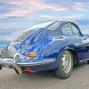 Dark Blue Porsche 356 Diamond Paintings