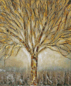 Dead Golden Tree Diamond Paintings