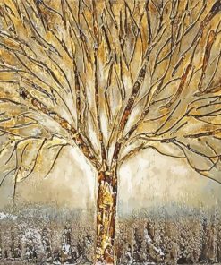 Dead Golden Tree Diamond Paintings