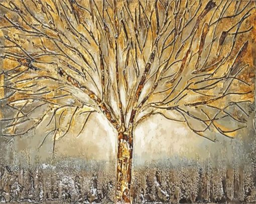 Dead Golden Tree Diamond Paintings