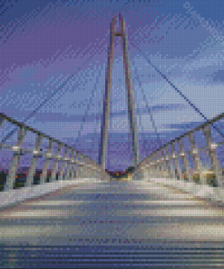 Diglis Bridge In Worcester Diamond Paintings