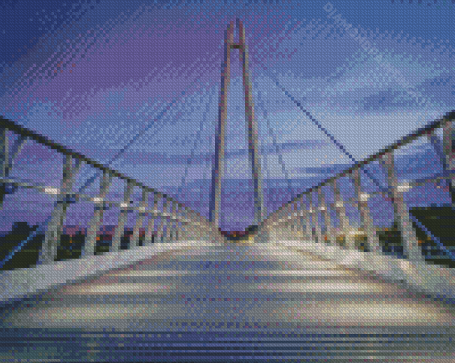 Diglis Bridge In Worcester Diamond Paintings