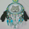 Dream Catcher With Wolf Animal Diamond Paintings