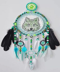 Dream Catcher With Wolf Animal Diamond Paintings