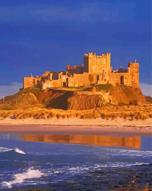 England Bamburgh Castle Diamond Paintings