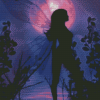 Fairy Purple Silhouette Diamond Paintings