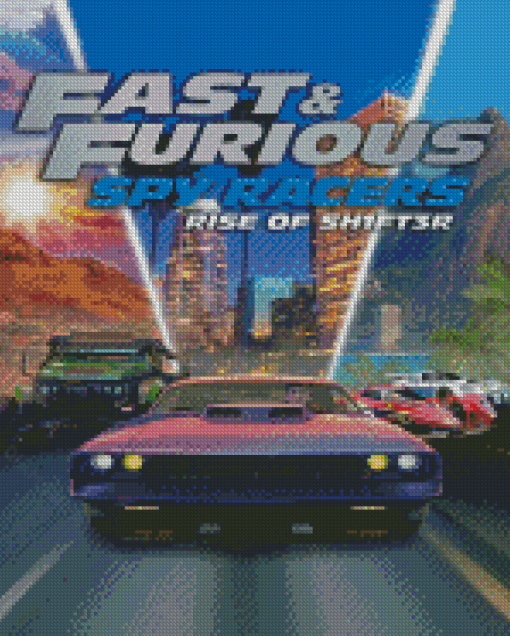 Fast And Furious Spy Racers Poster Diamond Paintings