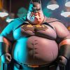 Fat Batman Superhero Diamond Paintings