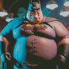 Fat Batman Superhero Diamond Paintings