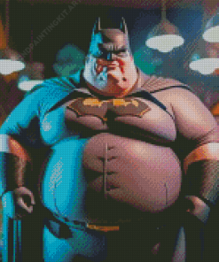 Fat Batman Superhero Diamond Paintings